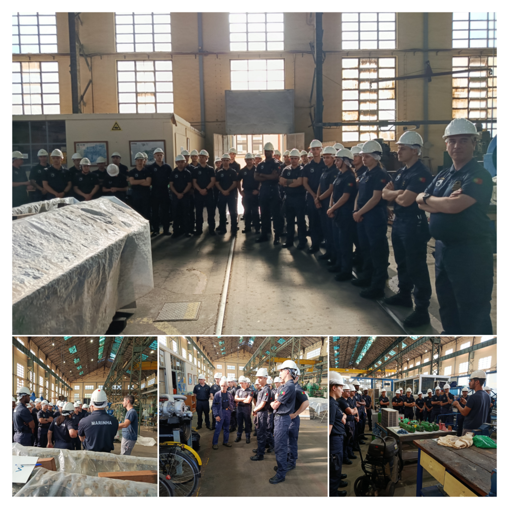 Arsenal do Alfeite recebe alunos da Escola Naval