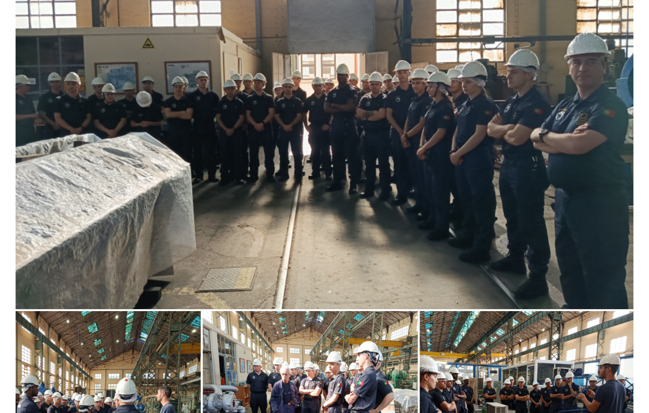 Arsenal do Alfeite recebe alunos da Escola Naval