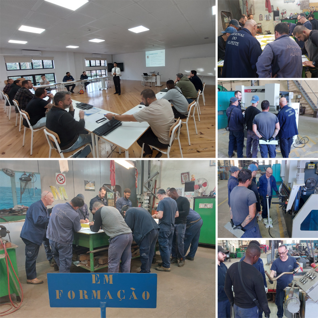 Academia da Arsenal do Alfeite realiza curso certificado em Técnicas de Fabrico e Reparação de Tubagens–Pipefitting com formadores internos